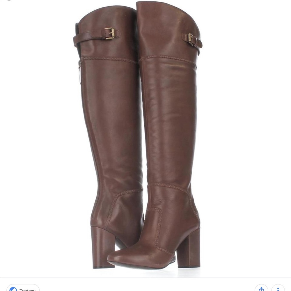 🆕Nine West Jena leather over-the-knee boots♥️